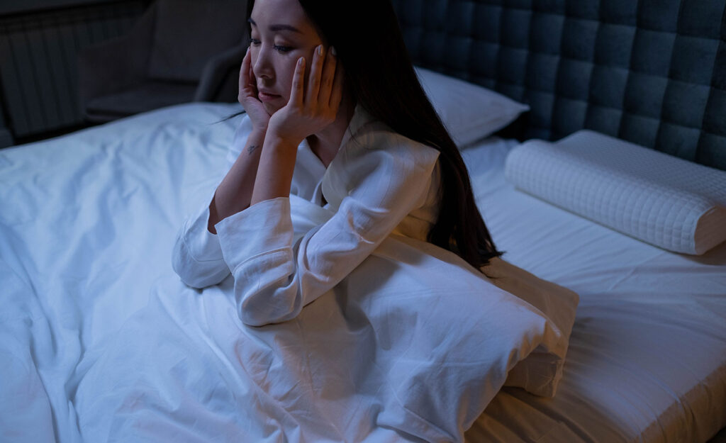 A highly sensitive woman who cannot sleep